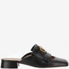 Valentino Women's Vlogo Signature Leather Slippers Sandal In Black
