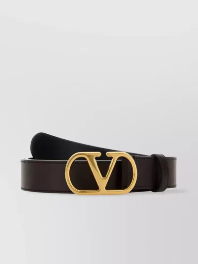 VALENTINO GARAVANI LEATHER VLOGO SIGNATURE BELT