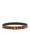Valentino Garavani Vlogo Signature Deep Caramel Belt Women In Brown