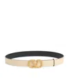 Valentino Vlogo Signature Buckled Belt In Ivory