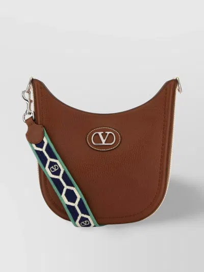 VALENTINO GARAVANI LEATHER VLOGO SIGNATURE CROSS-BODY BAG