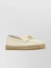 Valentino Leather Vlogo Signature Espadrilles