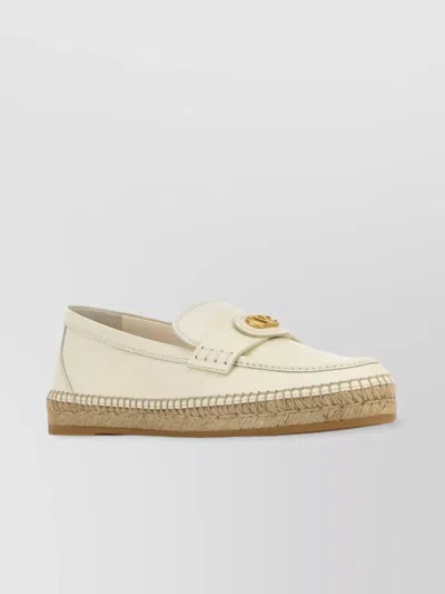 Valentino Garavani Leather Vlogo Signature Espadrilles
