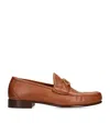 Valentino Vlogo Signature Loafers Gold-tone Hardware In Brown