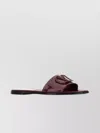 Valentino Maroon Leather Sandals