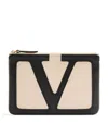 Valentino Vlogo Signature Leather Pouch