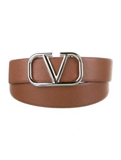 Pre-owned Valentino Garavani Leather Waist Belt In Multi