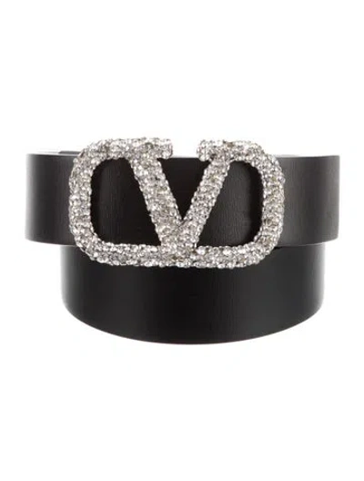 Pre-owned Valentino Garavani Leather Waist Belt In Multi