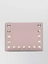 Valentino Leather Wallet Studded Front Flap