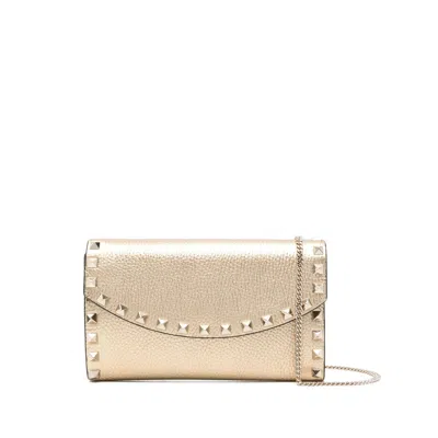 Valentino Garavani Leather Wallets & Pures In Brown