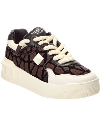 Valentino Garavani Valentino Leather-trim Sneaker In Multi