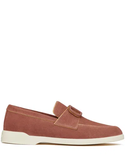 VALENTINO GARAVANI LEISURE FLOWS LEATHER LOAFERS