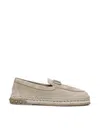 Valentino Leisure Flows Split-leather Espadrilles In Desertbeige