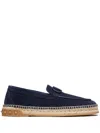 Valentino Garavani Leisure Flows Suede Espadrilles In Blue