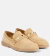 VALENTINO GARAVANI LEISURE FLOWS SUEDE LOAFERS