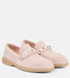 Valentino Garavani Women Leisure Flows Leather Loafers In Pink