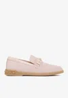 Valentino Garavani Women Leisure Flows Leather Loafers In Pink