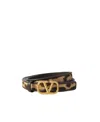 Valentino Leopard Belt In Black