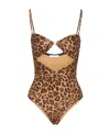 Valentino Leopard-print One-piece Swimsuit