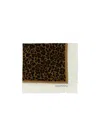 Valentino Leopard Print Scarf In Brown