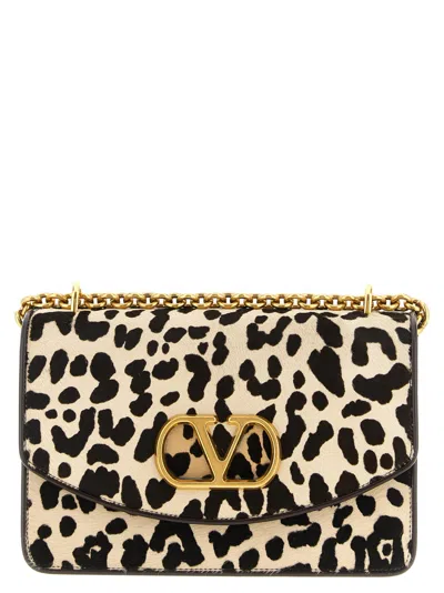 VALENTINO GARAVANI WOMEN LEOPARD PRINT VAIN SHOULDER BAG, ONESIZE LUXURY SHOULDER BAGS FOR WOMEN DARVEYS