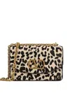 Valentino Vain Leopard-print Calf Hair Shoulder Bag In Neutral
