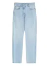 Valentino Straight Leg Trousers Featuring Five-pocket Design In Blue