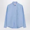 Valentino Camicia Maniche Lunghe Vlogo Signature Shirts Light Blue