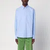 Valentino Camicia Maniche Lunghe Vlogo Signature Shirts Light Blue In Light Blue