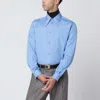 Valentino Light Blue Cotton Shirt In Blue