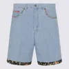 Valentino Tailored Shorts With Floral Trim And Pockets