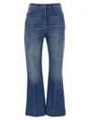 Valentino Garavani Flared Leg Denim Jeans In Blue