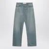 Valentino Light Blue Jeans With Washed Effect In Blue