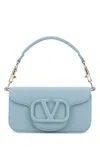 VALENTINO GARAVANI LIGHT BLUE LEATHER LOCÃ² HANDBAG