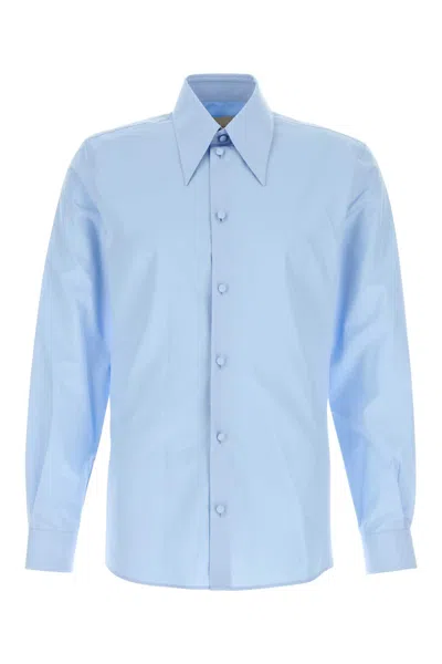 VALENTINO LIGHT-BLUE POPLIN SHIRT