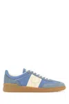 Valentino Upvillage Suede-trimmed Leather Sneakers