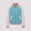 Valentino Le Chat De La Maison Wool Bomber Jacket In Blue