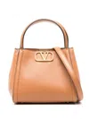 Valentino Small Alltime Tote Bag In Light Brown