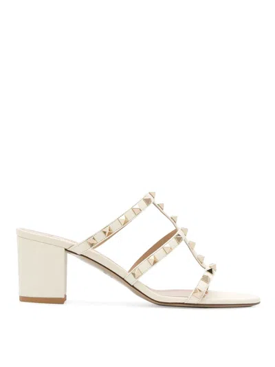 Valentino Garavani Light Ivory Sandals In White