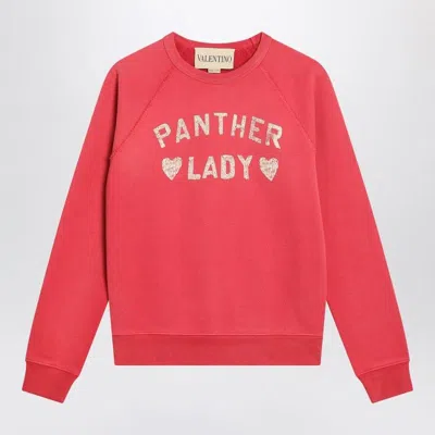 VALENTINO VALENTINO  LIGHT RED CHEZ  SWEATSHIRT