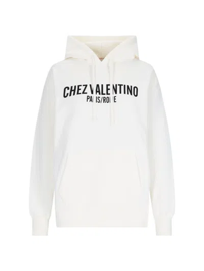 Valentino Lightweight 100% Cotton Sweater In White