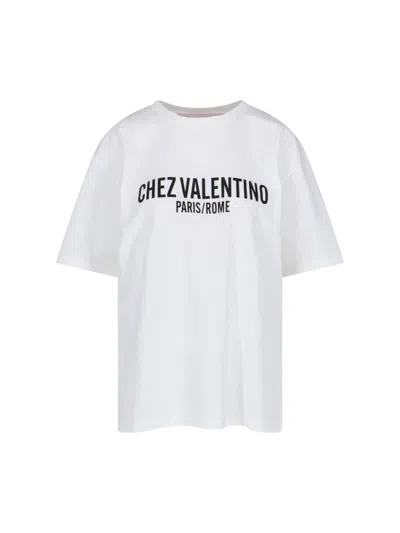Valentino Lightweight 100% Cotton T-shirt For Women In White