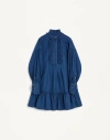 Valentino Dark Blue Denim Dress In Denim