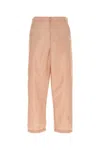 Valentino Nylon Pant With Waist Drawstring And Adjustable Hem Straps In Pink