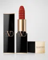 Valentino Limited Edition Rosso  Refillable Studded Lipstick In 111a Os
