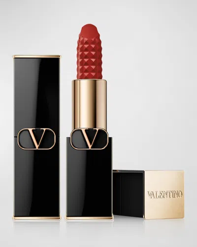 Valentino Limited Edition Rosso  Refillable Studded Lipstick In 111a Os