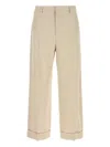 Valentino Virgin Wool Pants In Neutral