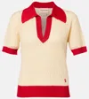 Valentino Linen-blend Polo Sweater
