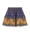 Valentino Skirt In Lino Paisley Medaglioni Voyage Imaginaire