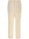 Valentino Virgin Wool Pants In Neutral
